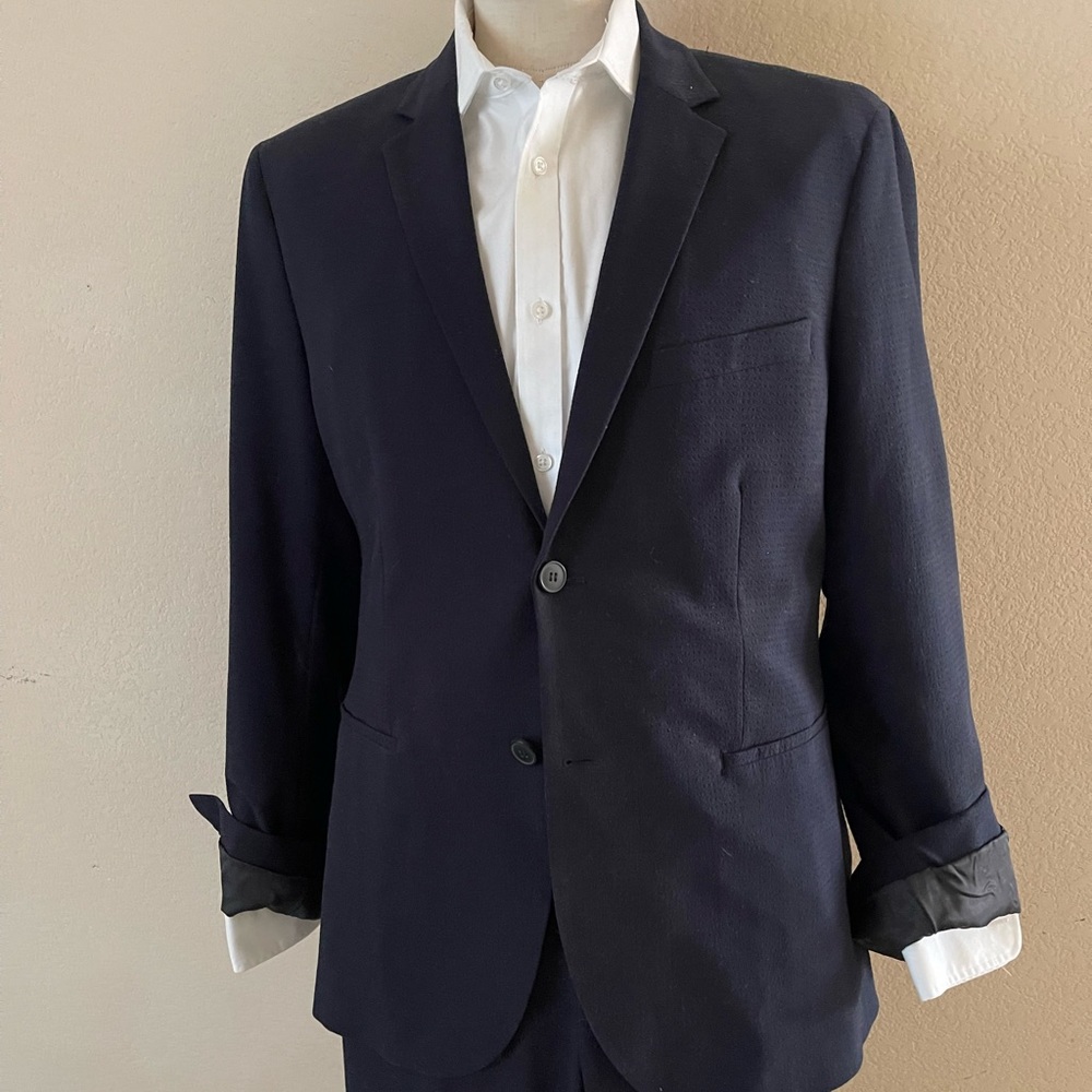 H & M TECH MANDARIN SNAP SLEEVE TECH SUIT 42
